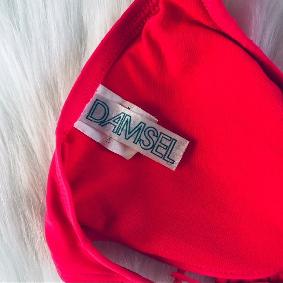 ｄａｍｓｅｌ  ｆｒｉｎｇｅ  ｃｏｒａｌ  ｂｉｋｉｎｉ  ｔｏｐ - Picture 5 of 6